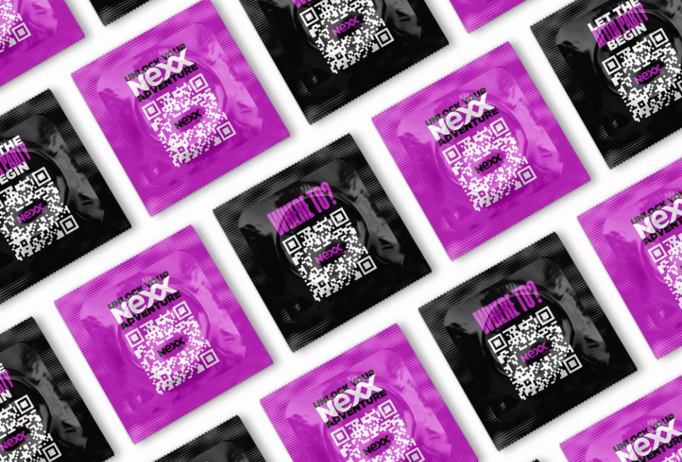 Condoms mockup for the Let the After Party Begin campaign